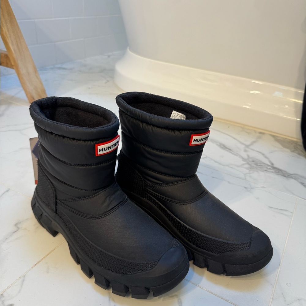 Hunter Black Insulated Boots